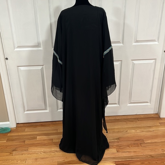 Women's black dress embroidered with beads❤️ - Picture 3 of 17